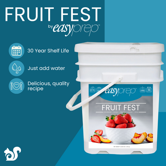 emergnecy prep fruit fest variety bucket benefits